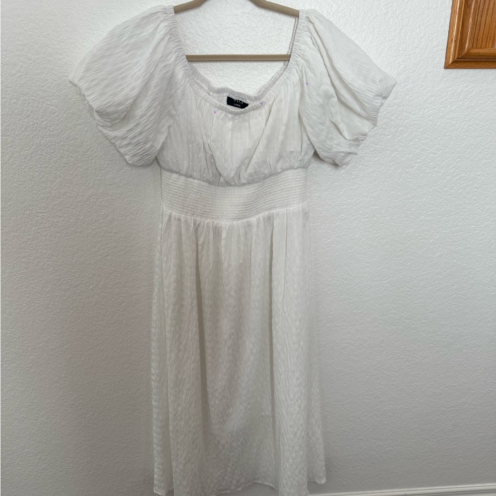 Vici Ivory Textured Blouse